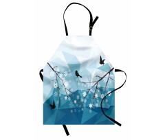 Bird Flying Polygonal Apron