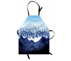 Hills Covered in Snow Apron