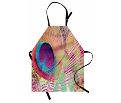 Colorful Macro Plume Photo Apron