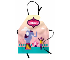 Elephant Acrobat Tent Ferris Apron