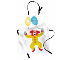 Happy Circus Entertainer Man Apron