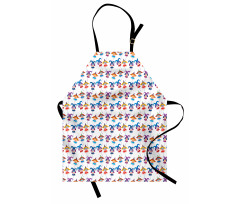 Carnival Women Faces Pattern Apron