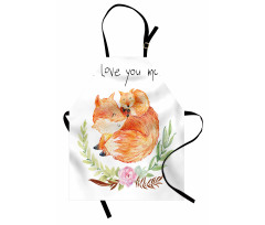 Mom Fox and the Baby Hugging Apron