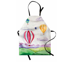 Hot Air Balloons Scene Apron