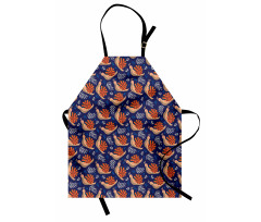 Leaves Polka Dots and Snails Apron