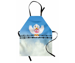 Cartoon Animal Peace Apron