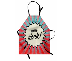 Sunbeams Halftone Graphic Apron