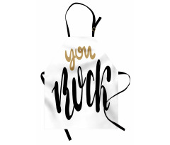 Cursive Inspirational Art Apron