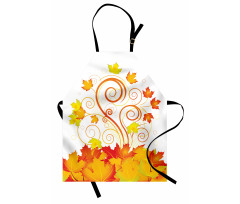 Warm Tones Grape Leaves Apron