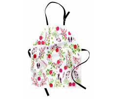 Spring Theme Rose Blossoms Apron