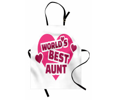 World's Best Aunt Lettering Apron