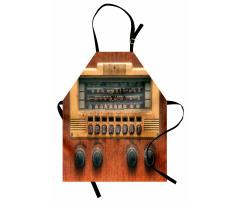 Müzik Mutfak Önlüğü Vintage Radyo