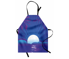 Exotic Summer Time Scene Apron