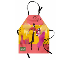 Spanish Dancer Woman and Man Apron