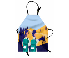 Adventurous Men in Hiking Apron