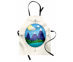 Adventurous Compass Design Apron