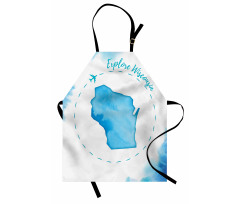 Explore Wisconsin Map Design Apron