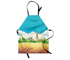 Countryside Wheat Field Apron