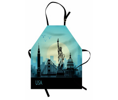 USA Skyscrapers City Skyline Apron