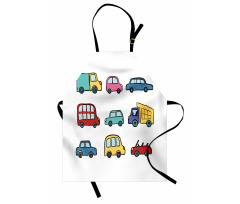 Cartoon Cars Apron