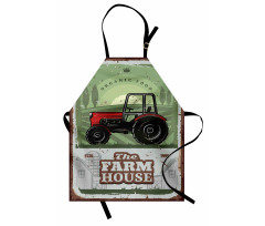 Farmer Tractor Art Apron