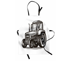 Farming Tractor Art Apron