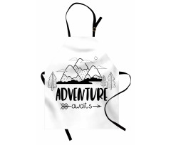 Mountain Lettering Apron