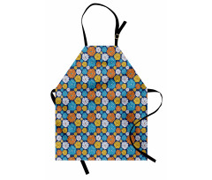 Folkloric Look Flower Art Apron