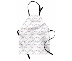 Unicorn Party Rainbow Stars Apron