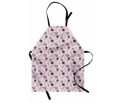 Fish and Bubbles on Stripes Apron