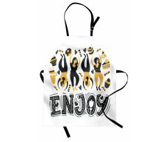 Enjoy Dancing Women Desserts Apron