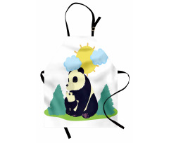 Mammal and His Baby Outdoors Apron