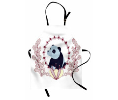 Fluffy Mammal and Flowers Apron