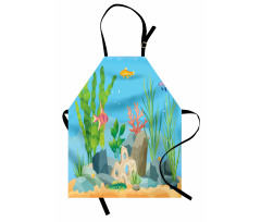 Exotic Fish and Seaweed Apron