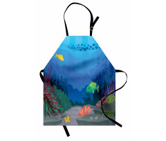 Oceanic Seaweed Seascape Apron