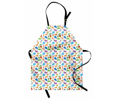 Zoo Childish Cartoon Image Apron