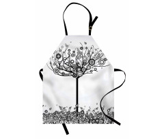 Circular Leaves Apron