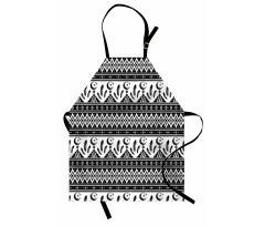 Trippy Moon Feather Pattern Apron