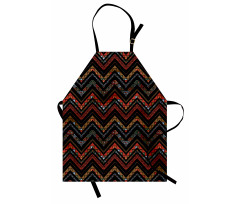 Ethnical Zigzag Chevron Art Apron