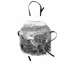 Vintage City Silhouette Apron