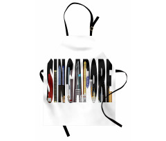 City Skyline in Lettering Apron