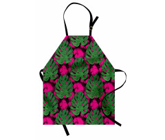 Big and Detailed Leaves Apron