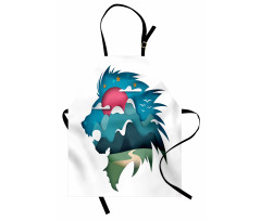 Creative Landscape Animal Apron