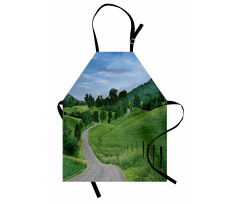 Idyllic Road Forest Apron