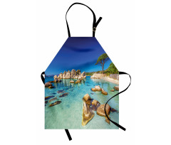 Beach and Clear Ocean Apron