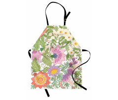 Pastel Flowers Nostalgia Apron