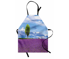 Lavender Field Tree Apron