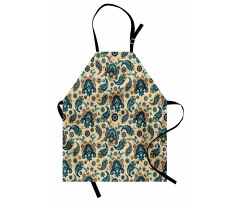 Vintage Colorful Floral Apron