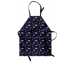 Stars Rockets and Planets Apron