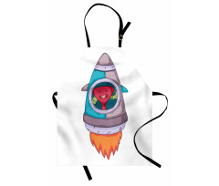 Creature in a Space Rocket Apron